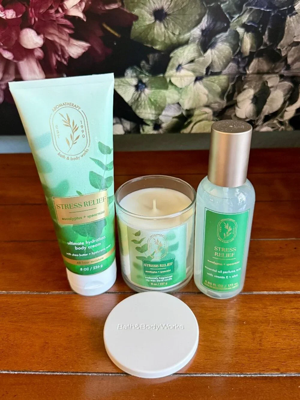 NEW 3-Pc EUCALYPTUS SPEARMINT Bundle Bath & Body Works